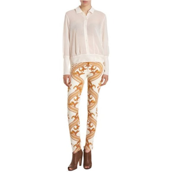 COH The Avedon Ultra Skinny Gold Velvet Jeans 26 - Picture 8 of 9